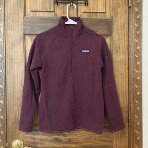 Maroon Patagonia quarter zip